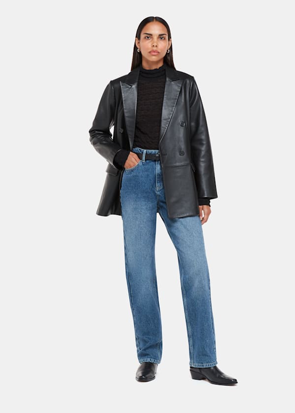 Denim Straight Leg Full Length Jean